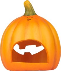 Dekoráció MagicHome Nature, Nevető tök, terrakotta, 13x10x15 cm, 13x10x15 cm