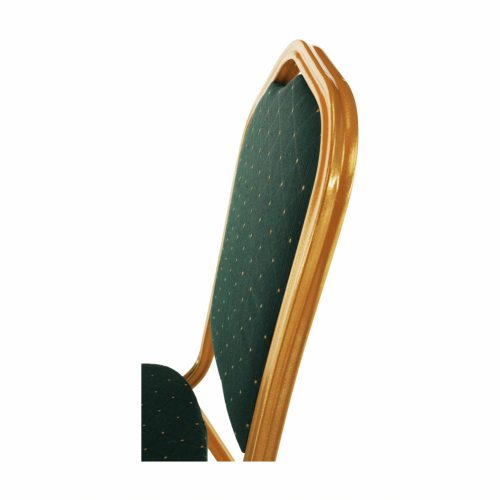 Krzesło sztaplowane, zielono-złota farba, ZINA 3 NOWOŚĆ