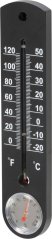 Thermometer Strend Pro TMS-055 BlackBar, 250x55x12 mm, Kunststoff, mit Hygrometer