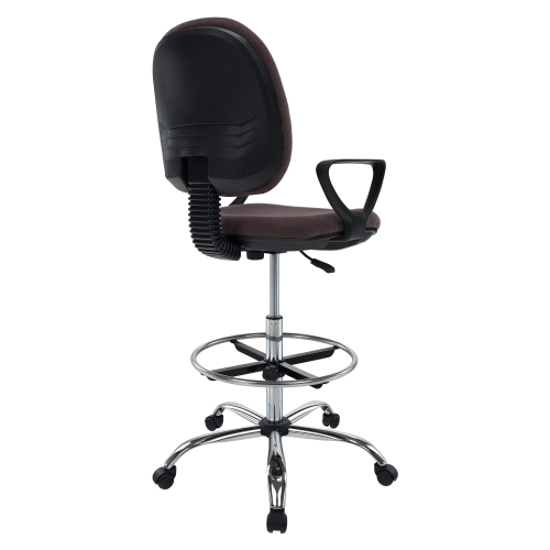 Vyvýšená pracovní židle, hnědá/černá, TAMBER