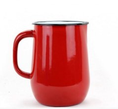 Dzbanek emaliowany 2,5L, czerwony