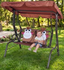 Huśtawka LEQ SANDIA Mono, 115x75x110 cm, małpka