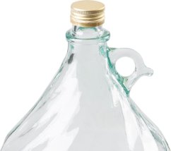 Demižon Strend Pro Stella, staklena demižon za vino i rakiju od 5 litara sa čepom