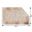 Obojstranný koberec, béžová/vzor, 80x150, NESRIN