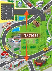 Kit parcare poliție XXL, 82 piese (acțiune)