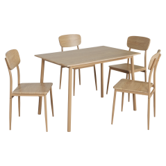 Blagovaonski set 1+4, prirodni hrast, LAMIR