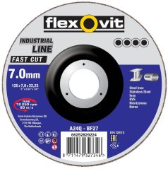 Kotuc flexOvit ipari vonal gyors vágás 125x7.0x22.2 mm, A24Q-BF27, acél