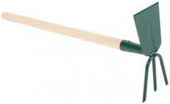 Motyka prosta z 3 zębami, rączka 55 cm