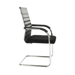 Besprechungsstuhl, grau/schwarz/silber, ESIN