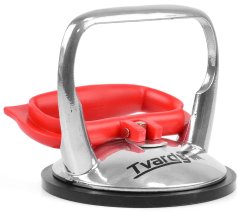 Ventuza din aluminiu pentru sticla 1 x 125 mm, capacitate 60 kg, HARD