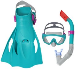 Okuliare Bestway® Sparkl Water, sada, šnorchlovacia, okuliare na potápanie s plutvami