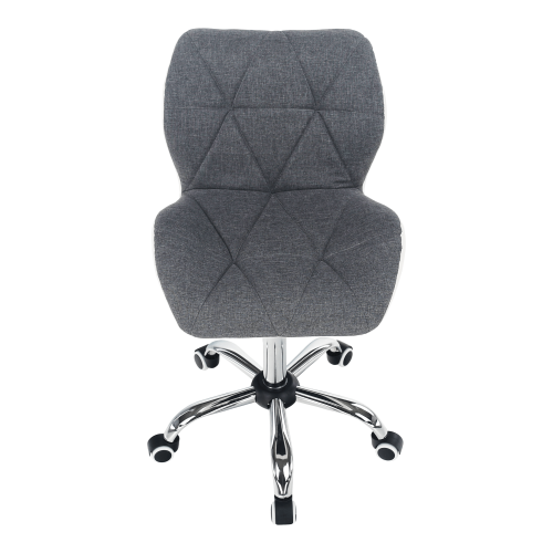 Krzesło biurowe, biały/szary/chrom, BADAR