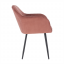 Dizajnerska fotelja, ružičasto-smeđa Velvet tkanina, ZIRKON - AKCIJA