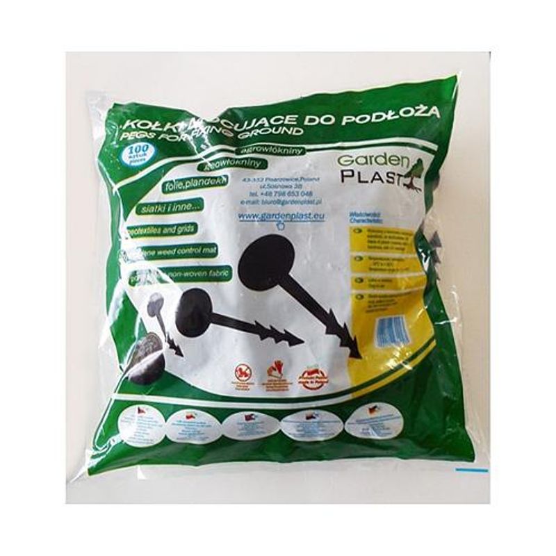 Erdnagel GardenPEG 125/38 mm, Pack. 50 Stück, Kunststoffspitze zur Befestigung (akce)