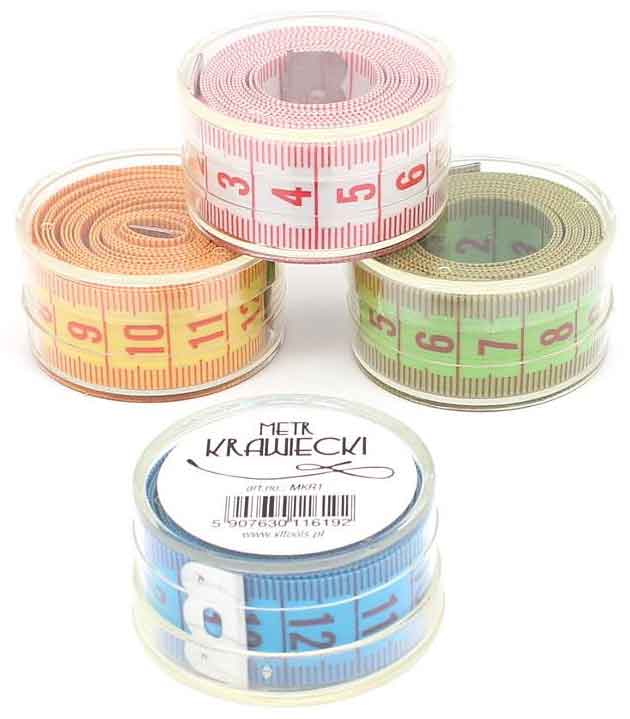 Meter zvinovací krajčírsky v plastovom púzdre, XL-TOOLS