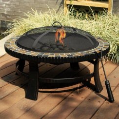 Ohnisko oceľové s obkladom 76 cm pevné GARDENKUS