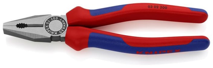 Kliješta KNIPEX 03 02 200, 200 mm, kombinirana, DIN 5746