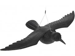 Strach na wróble - dekoracja czarny kruk 40x57,5 cm latający