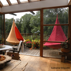 Viseči gugalni stol, svetlo siv, KLORIN NEW BIG SIZE CACOON HAMMOCK