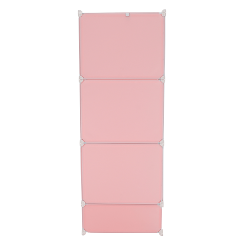 Modulární skříň pro děti, růžová/dětský vzor, NORME