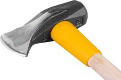 Axt Strend Pro Premium, 3600 g, Hackmesser, Spaltholz, Hickory, Holzstiel