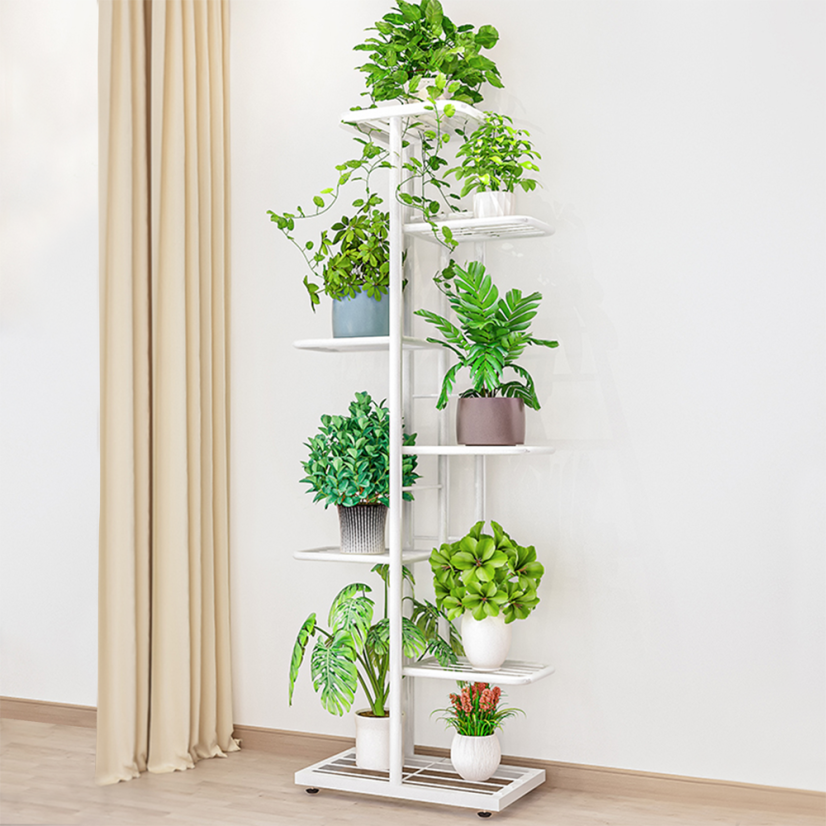 Metallständer für Blumen, weiß, BAMIR TYP 2