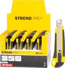 Messer Strend Pro UKBOX-86-18 18 mm, abbrechbar, Kunststoff, Verkaufsbox 24 Stk