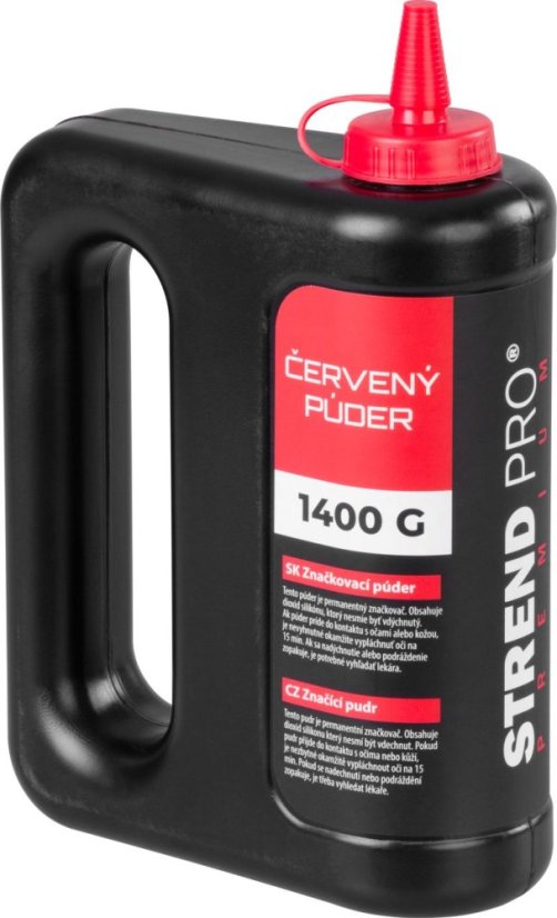 Strend Pro Premium Pulver 1400 g, Maurermarkierungspulver, rot