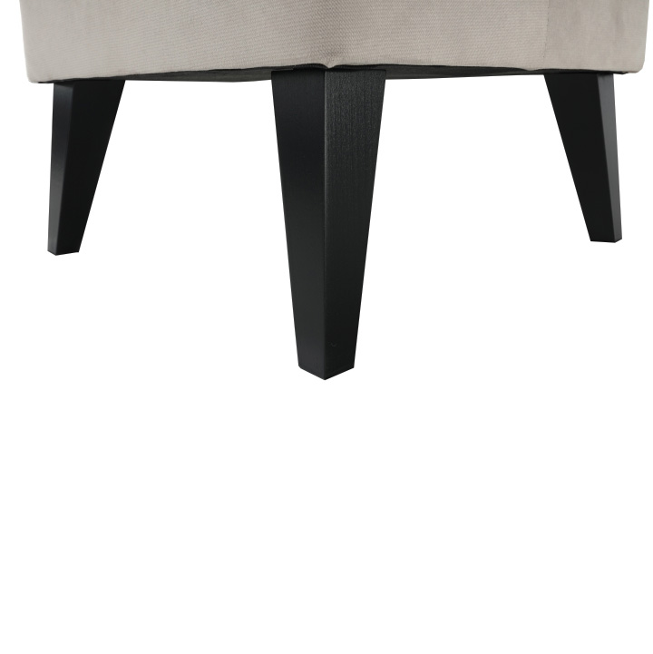 Hocker, creme/schwarz, RODEZA