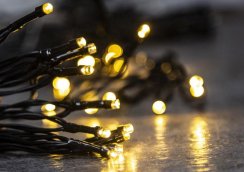 Lanț MagicHome Christmas Ceibo, 96 LED alb cald, 8 funcții, cronometru, 3xAA, exterior, iluminare, L-7 m