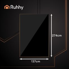 Ruhhy 26569 čierny dekoratívny plastový obrus