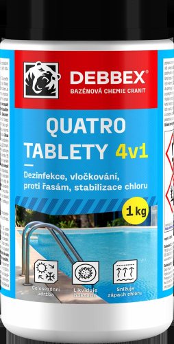 Kemija za bazen Quatro tablete 1kg