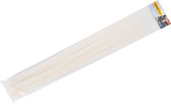 Húzószalag Strend Pro CT66BW, 800x9 mm, 50 db, fehér, nylon, kötés