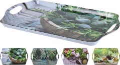 Tablett UH Melamin 45x30 cm mit Griffen Dekor KLC