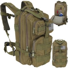 Zielony mały plecak turystyczny 23243