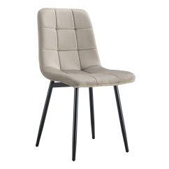 Stolica, sivo-smeđa Taupe Velvet tkanina/crna, RAMITA TIP 3
