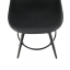 Barski stol, črn, plastika/les, CARBRY NEW