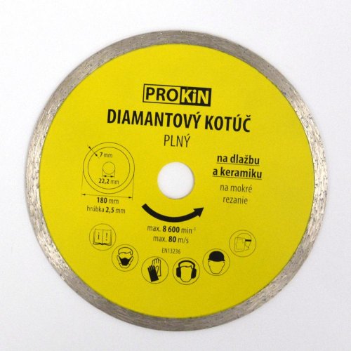 Dijamantni disk puni o180x22,23 mm PROKIN