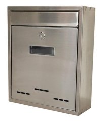 Skrzynka FLATBOX 260x90x310 mm, pocztowa, stal nierdzewna