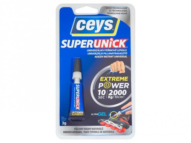 Klej Ceys SUPERUNIC EXTREME POWER, sekundy, 3 g