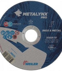 Disc de tăiere din oțel, oțel inoxidabil 125x1,0x22,2mm FLEX METALYNX Pro KLC