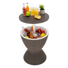 Vrtni rashladni stol, sivi, FABIR