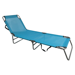 Gartenliege, blau/grau, KELEO