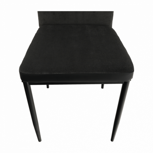 Jedilni stol, temno siva/črna, ENRA