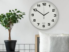 Nástenné hodiny veľké nedotykové tiché 20 cm kruhová sekundová ručička