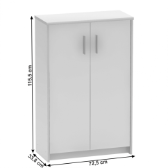 Büroschrank, weiß, JOHAN 2 NEW 13 JH033