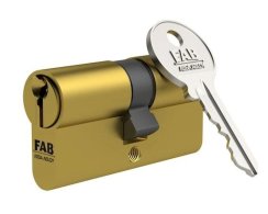 Vložka cylindrická FAB HOME 1.00*/D 30+35, 3 kľúče, stavebná, mosadz