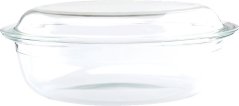 MagicHome sütőtál, üveg, ovális, sütőtál, 3000 ml (akce)