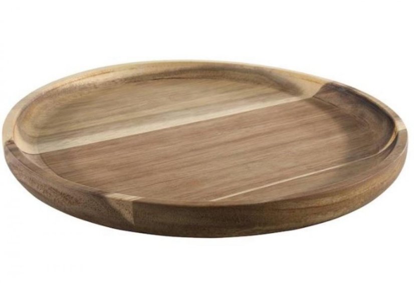 Tablett aus Akazienholz, Durchmesser 24x2cm