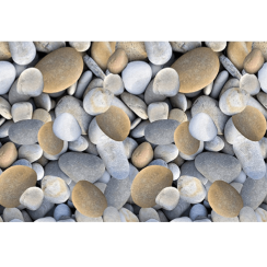 Koberec, vícebarevný, vzor kameny, 120x180, BESS - AKCE
